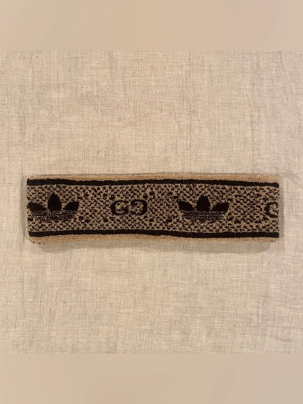 $410 Gucci X Adidas GG Monogram Logo Sweatband